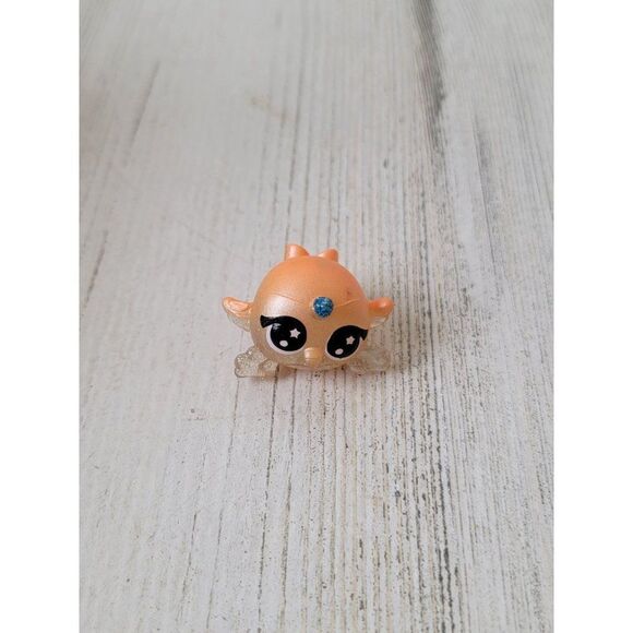 Mini orange narwhal horn mythical pet doll accessory toy figure - Picture 1 of 4